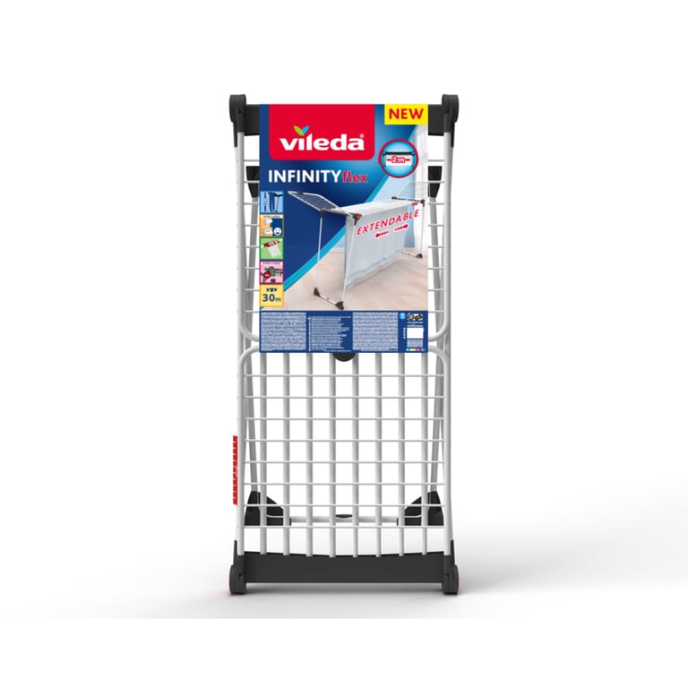 Сушарка для білизни Vileda Infinity Flex для великогабаритних речей 30 м (4023103229662/4023103201972) - фото 3