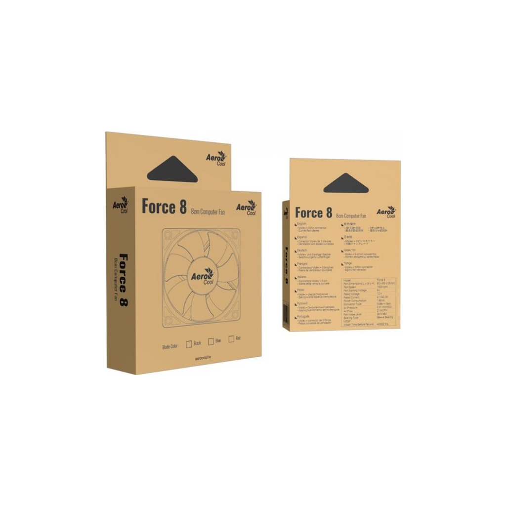 Кулер до корпусу AeroCool Force 8 Black (ACF1-FC00110.11) - фото 9 Кулер до корпусу AeroCool Force 8 Black (ACF1-FC00110.11) - фото 9