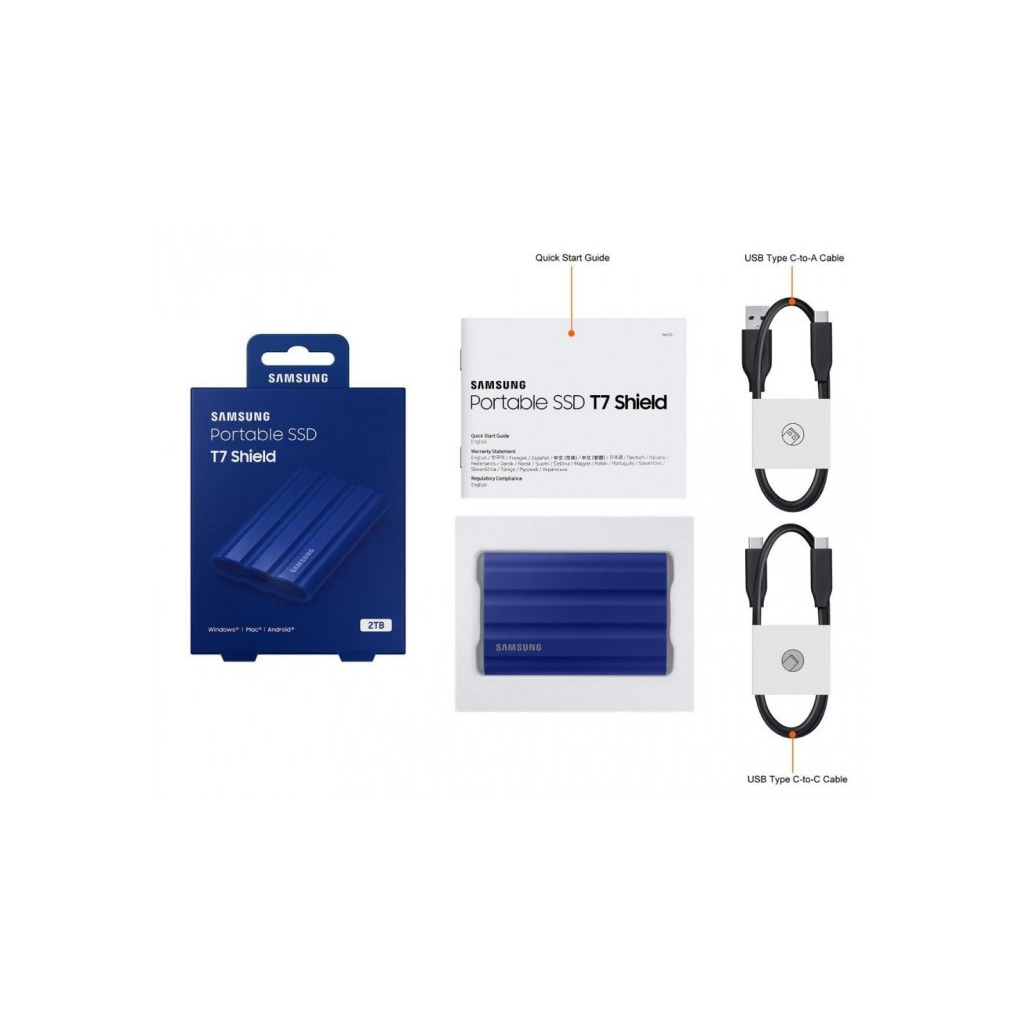 Накопичувач SSD USB 3.2 2TB T7 Shield Samsung (MU-PE2T0R/EU) - фото 4 Накопичувач SSD USB 3.2 2TB T7 Shield Samsung (MU-PE2T0R/EU) - фото 4