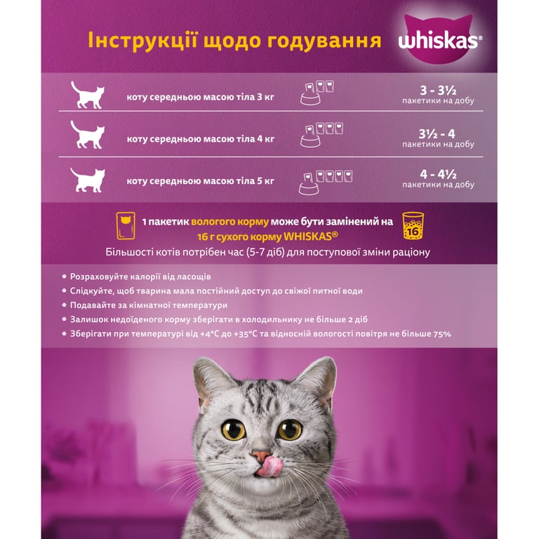 Вологий корм для кішок Whiskas Pure Delight курка в желе 85 г (5900951303333) - фото 3