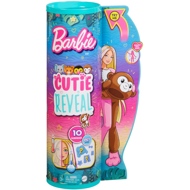 Лялька Barbie Cutie Reveal Друзі з джунглів Мавпеня (HKR01) - фото 1