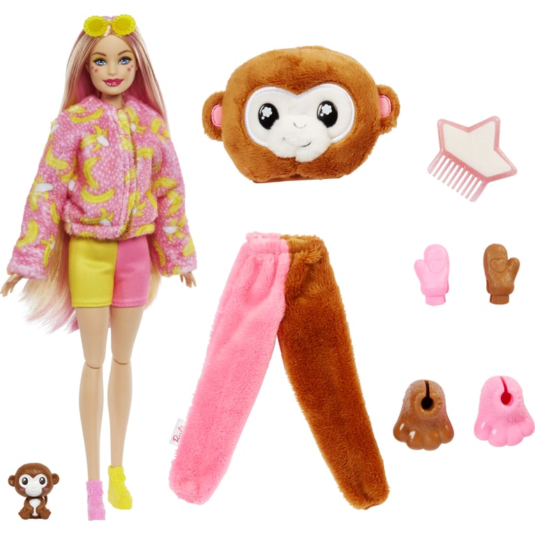Лялька Barbie Cutie Reveal Друзі з джунглів Мавпеня (HKR01) - фото 2