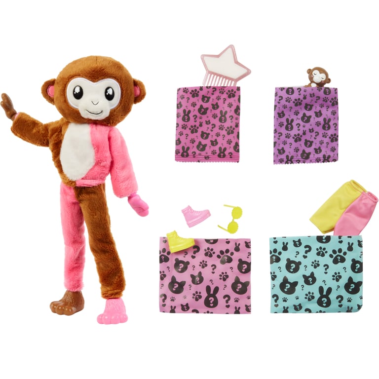 Лялька Barbie Cutie Reveal Друзі з джунглів Мавпеня (HKR01) - фото 4
