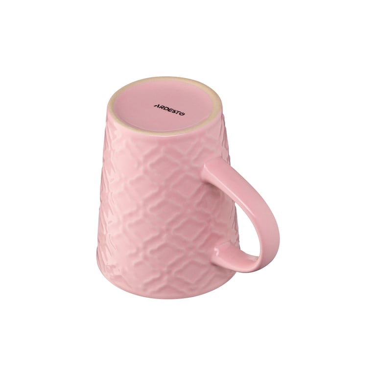 Чашка Ardesto Relief 320 мл Pink (AR3474P) - фото 6