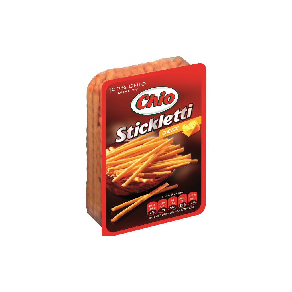 Соломка Chio Stickletti солона зі смаком сиру 80 г (4000522009532) Соломка Chio Stickletti солона зі смаком сиру 80 г (4000522009532)