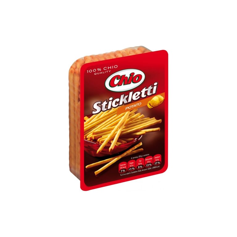Соломка Chio Stickletti Potato солона зі смаком смаженої картоплі 80 г (4000522009747)