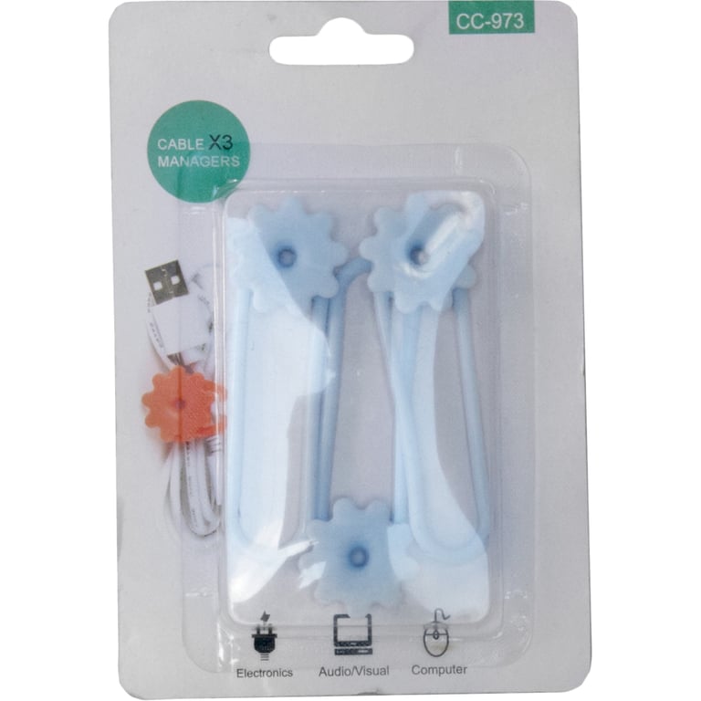 Тримач для кабелю Extradigital CC-973 Cable Clips, Blue (KBC1805) - фото 3