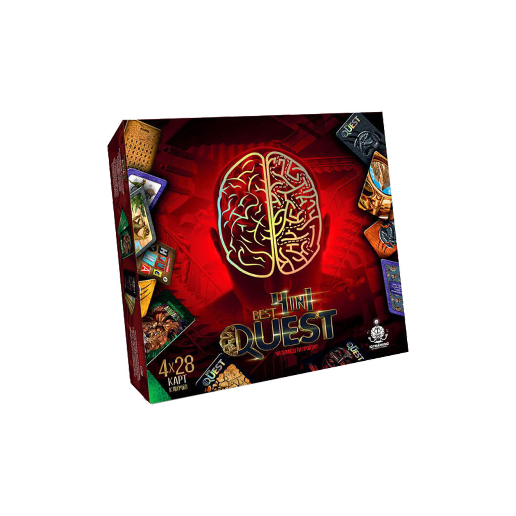 Настільна гра Danko Toys Best Quest 4 in 1, українська (BQ-02-01U) - фото 1 Настільна гра Danko Toys Best Quest 4 in 1, українська (BQ-02-01U) - фото 1