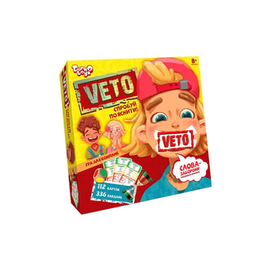 Настільна гра Danko Toys Вето (Veto), українська (VETO-01-01U) - фото 1