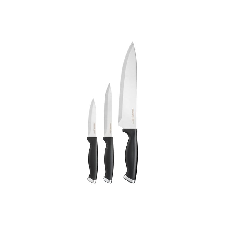 Набір ножів Ardesto Gemini Gourmet 3 шт Black (AR2103BL) - фото 1