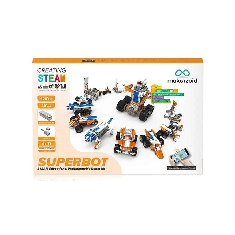 Конструктор Makerzoid Superbot Educational Building Blocks (MKZ-ID-SPB) - фото 2