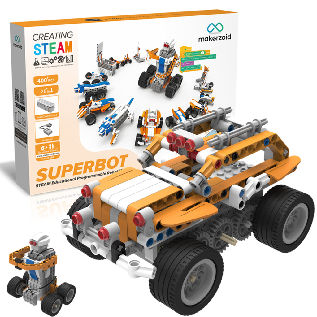 Конструктор Makerzoid Superbot Educational Building Blocks (MKZ-ID-SPB) - фото 4 Конструктор Makerzoid Superbot Educational Building Blocks (MKZ-ID-SPB) - фото 4