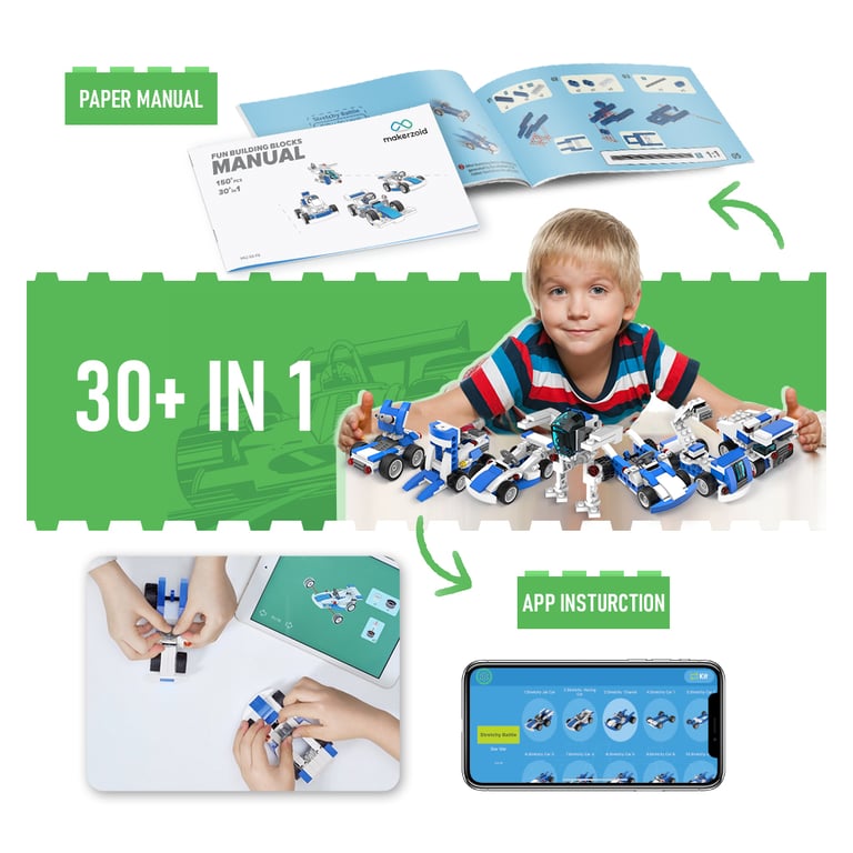Конструктор Makerzoid Fun Building Blocks (MKZ-BK-FB) - фото 7