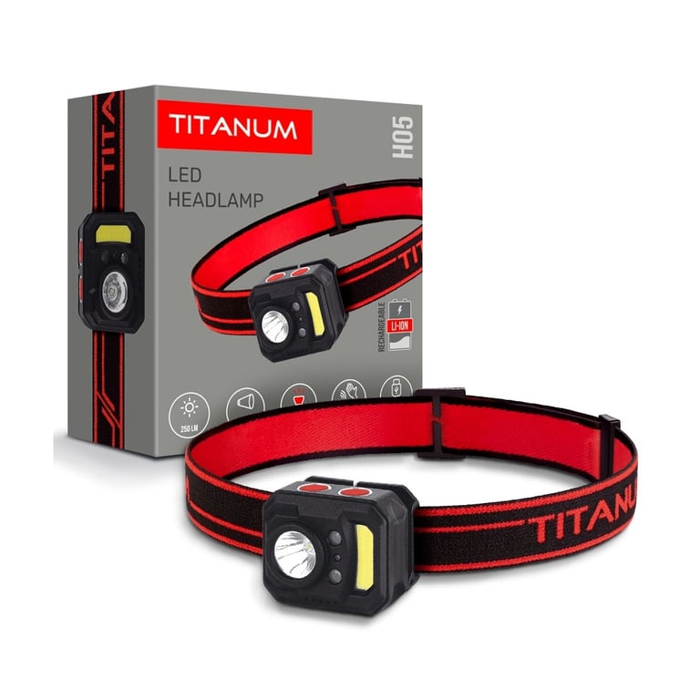 Ліхтар TITANUM 250Lm 6500K (TLF-H05) - фото 2