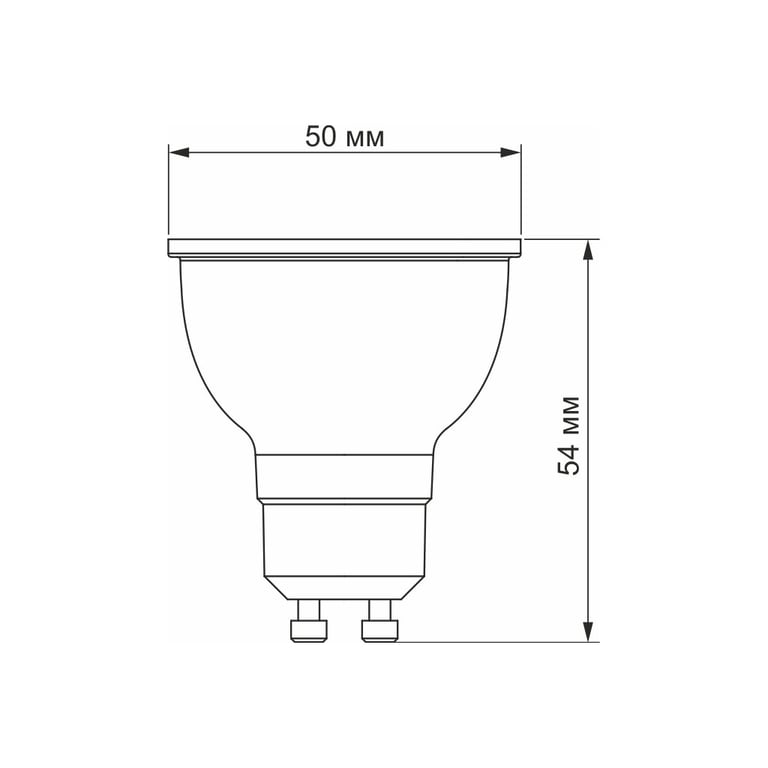 Лампочка Videx LED MR16еD 6W GU10 4100K дімерна (VL-MR16еD-06104) - фото 2