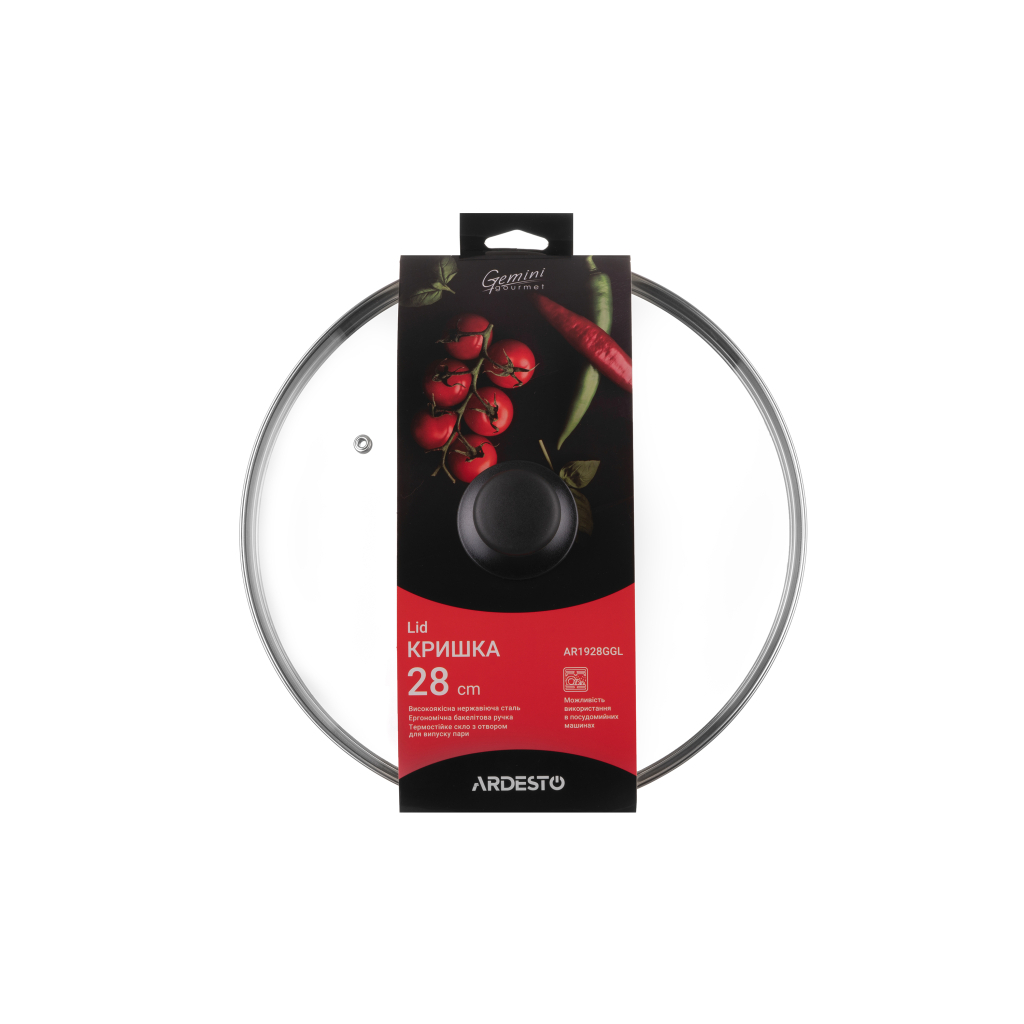 Кришка для посуду Ardesto Gemini Gourmet 28 см (AR1928GGL) - фото 2 Кришка для посуду Ardesto Gemini Gourmet 28 см (AR1928GGL) - фото 2