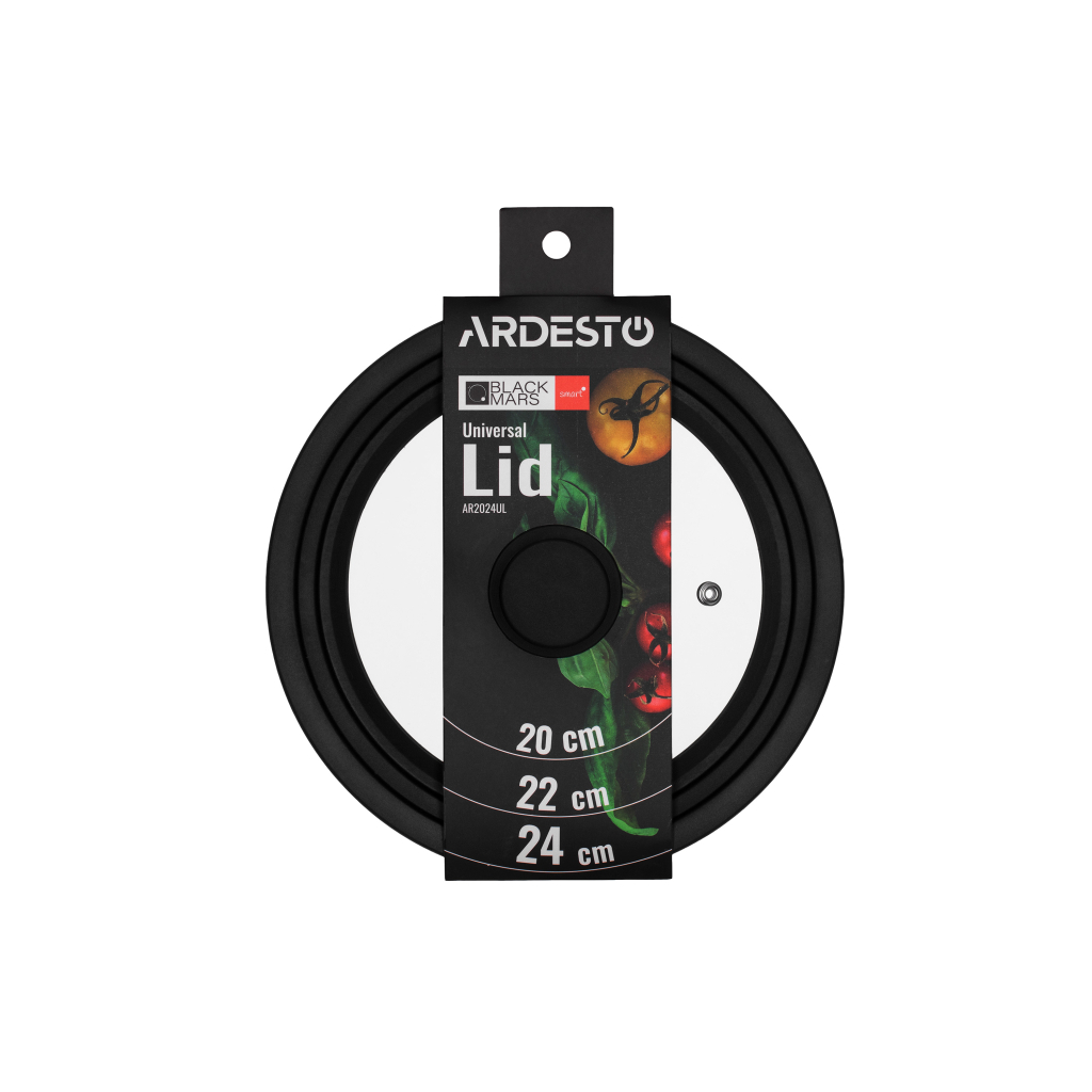 Кришка для посуду Ardesto Black Mars Smart 20/22/24 см (AR2024UL) - фото 2 Кришка для посуду Ardesto Black Mars Smart 20/22/24 см (AR2024UL) - фото 2