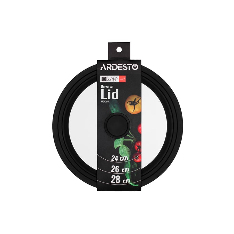 Кришка для посуду Ardesto Black Mars Smart 24/26/28 см (AR2428UL) - фото 2