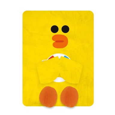 Блокнот Yes Пухнастий Line Friends Sally , 80 аркушів Лінія (151748) - фото 1