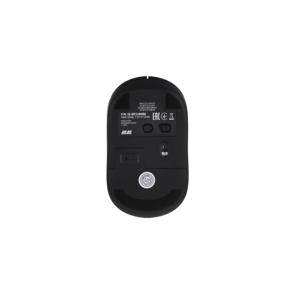 Мишка 2E MF218 Silent Wireless/Bluetooth Black (2E-MF218WBK) - фото 8 Мишка 2E MF218 Silent Wireless/Bluetooth Black (2E-MF218WBK) - фото 8