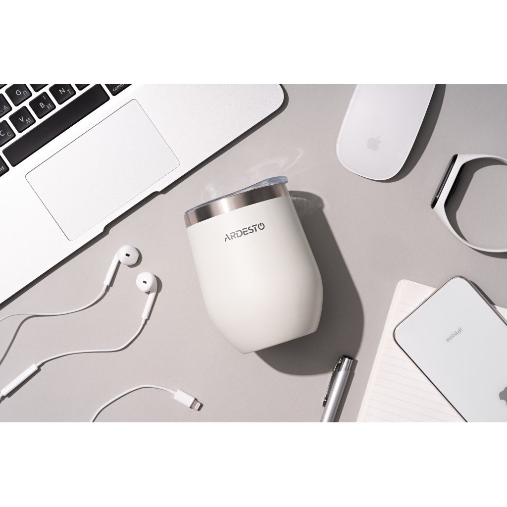 Термокружка Ardesto Compact Mug 350 мл White (AR2635MMW) - фото 3 Термокружка Ardesto Compact Mug 350 мл White (AR2635MMW) - фото 3