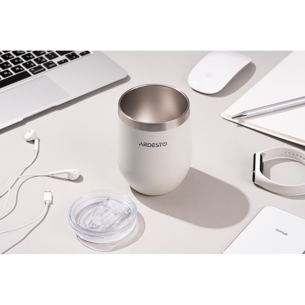 Термокружка Ardesto Compact Mug 350 мл White (AR2635MMW) - фото 4 Термокружка Ardesto Compact Mug 350 мл White (AR2635MMW) - фото 4