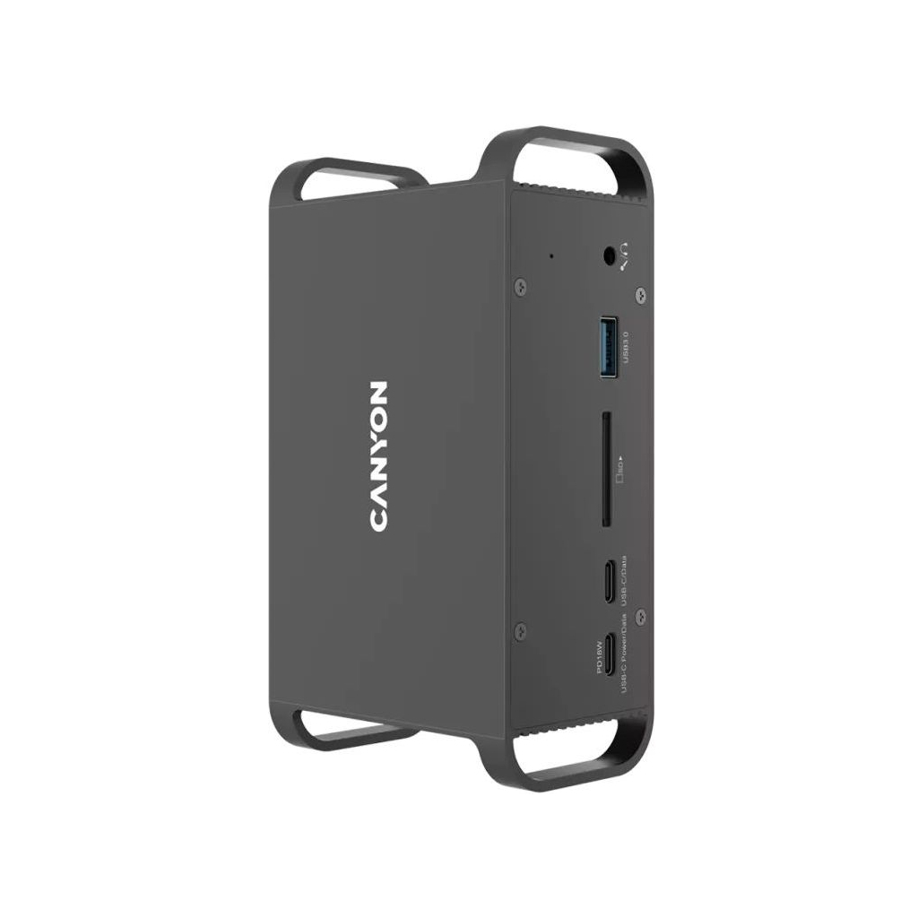 Порт-реплікатор Canyon Docking Station with 14 ports, with Type C female*4, USB3.0*2, USB2.0*2 (CNS-HDS95ST) - фото 3 Порт-реплікатор Canyon Docking Station with 14 ports, with Type C female*4, USB3.0*2, USB2.0*2 (CNS-HDS95ST) - фото 3