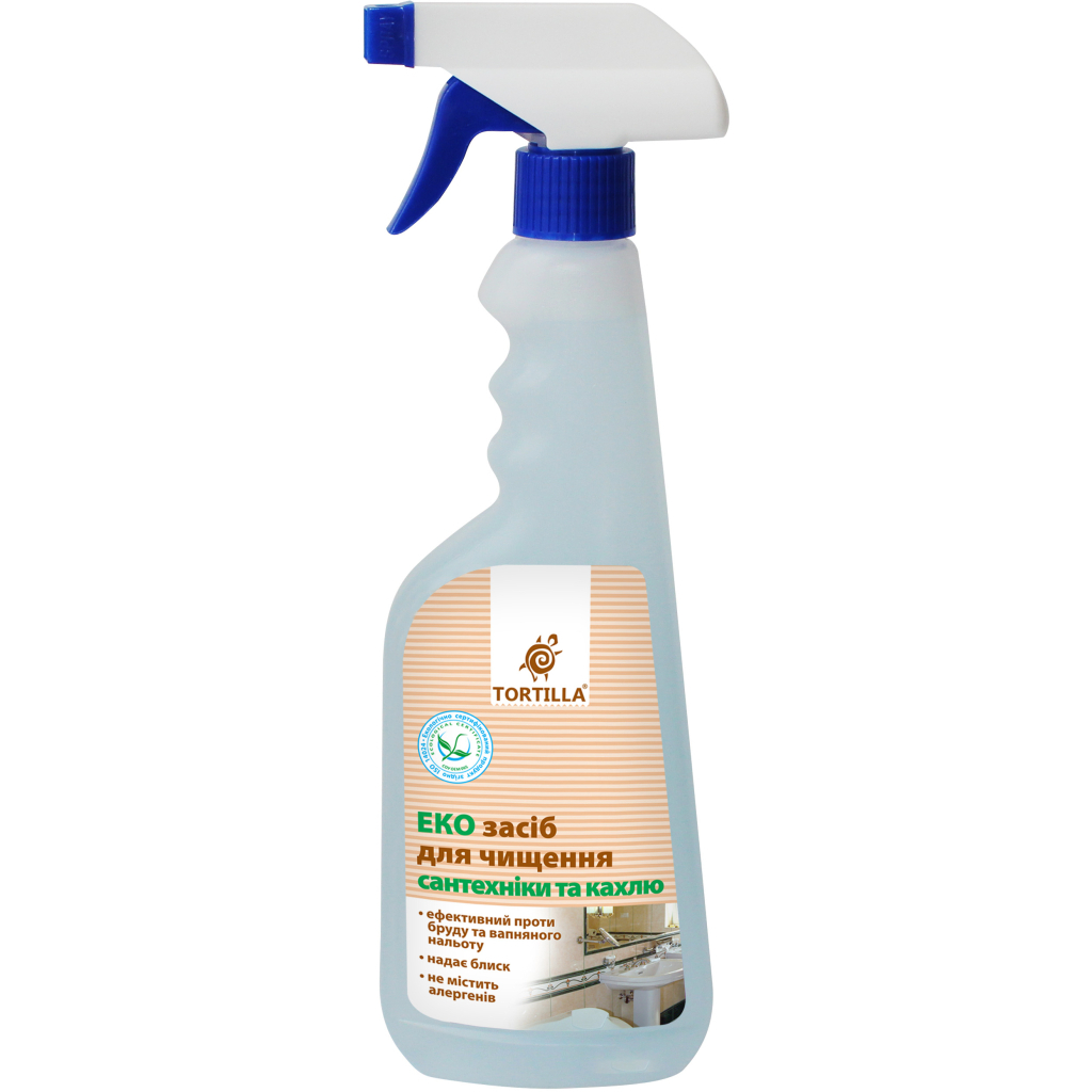 Спрей для чищення ванн Tortilla Еко засіб для сантехніки і кахлю 450 мл (4820178060592) Спрей для чищення ванн Tortilla Еко засіб для сантехніки і кахлю 450 мл (4820178060592)