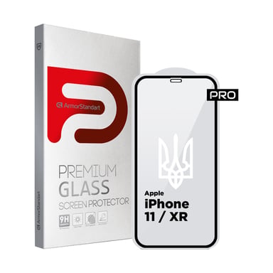 Скло захисне Armorstandart Pro 3D LE Apple iPhone 11 / XR Black (ARM65653) - фото 1