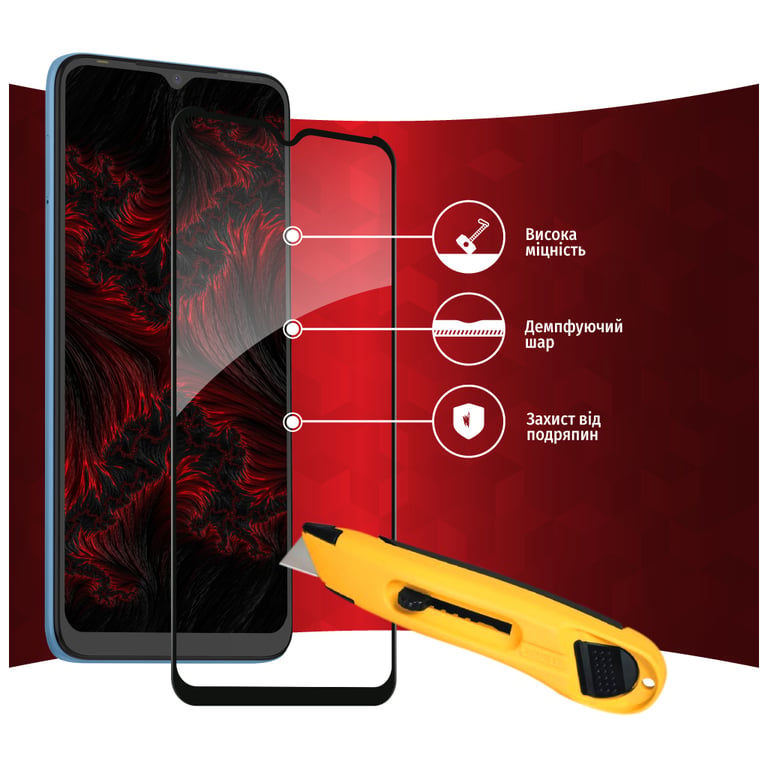 Скло захисне Intaleo Full Glue Tecno Pop 5 LTE (1283126535376) - фото 4