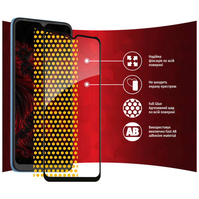 Скло захисне Intaleo Full Glue Tecno Pop 5 LTE (1283126535376) - фото 6