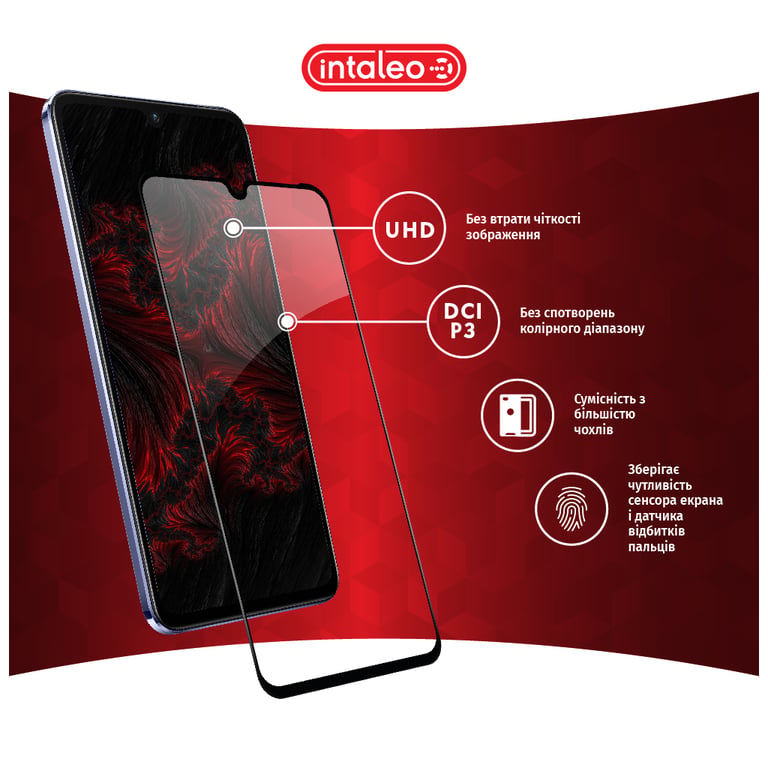 Скло захисне Intaleo Full Glue Vivo V21 (1283126528484) - фото 4