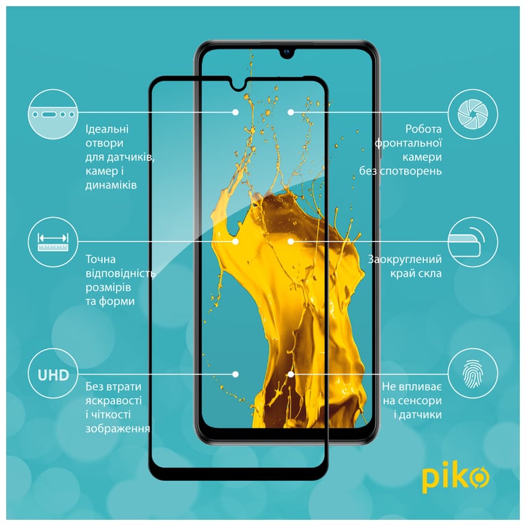 Скло захисне Piko Full Glue ZTE Blade V40 Vita (1283126545702) - фото 2