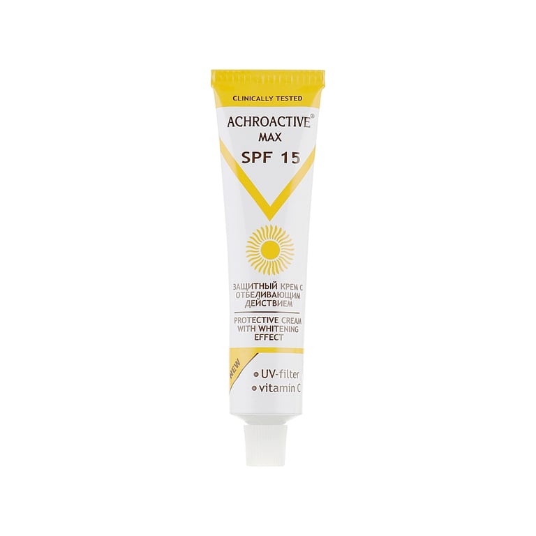 Крем для обличчя Achroactive Max Захисний крем з відбілюючою дією SPF15 45 мл (3800010502252) - фото 2