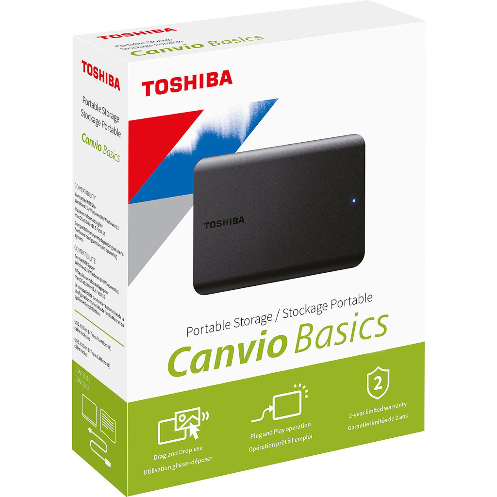 Зовнішній жорсткий диск 2.5" 4TB Toshiba (HDTB540EK3CA) - фото 5 Зовнішній жорсткий диск 2.5" 4TB Toshiba (HDTB540EK3CA) - фото 5