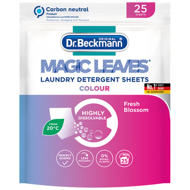 Серветки для прання Dr. Beckmann Magic Leaves для кольорових тканин 25 шт. (4008455585215) - фото 1
