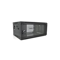Шафа настінна Merlion 4U 19" 600*600*279 (Ш*Г*В)мм, black (Ml3-6604 / 23524) - фото 1