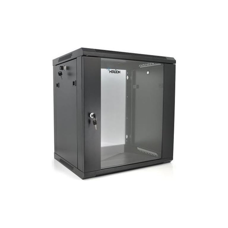 Шафа настінна Merlion 12U 19" 600*450*634 (Ш*Г*В)мм, black (Ml3-6412) - фото 1