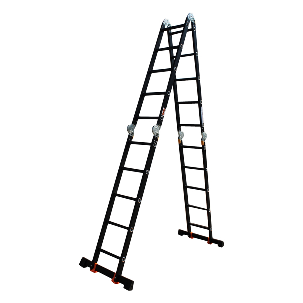 Драбина GTM трансформер 4*5сх. 1,45-5,75м (KMP405A) - фото 3 Драбина GTM трансформер 4*5сх. 1,45-5,75м (KMP405A) - фото 3