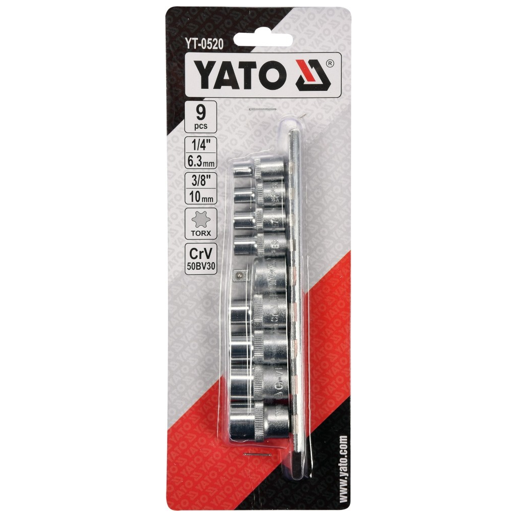 Набір головок Yato YT-0520 - фото 3 Набір головок Yato YT-0520 - фото 3