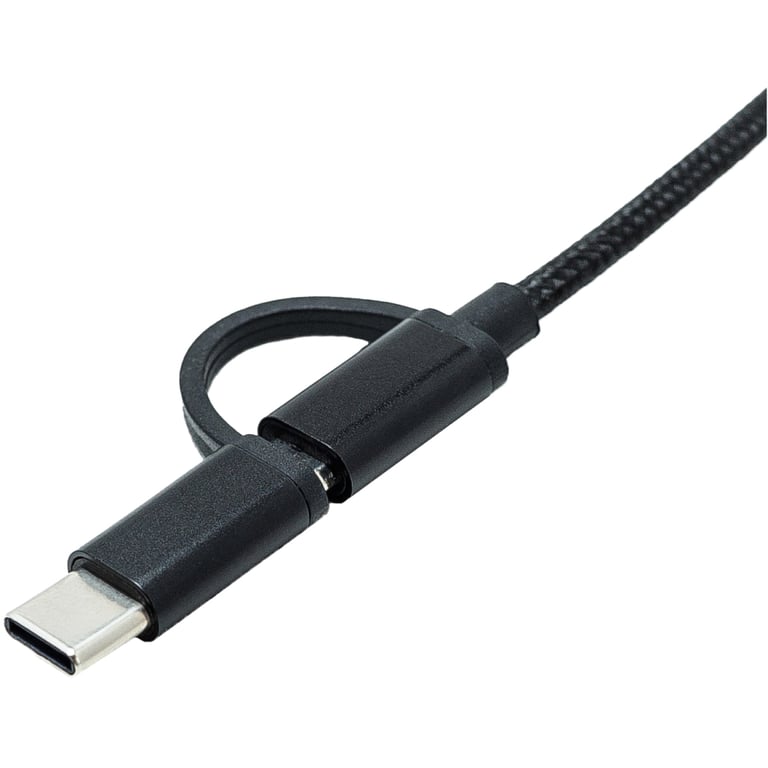 Перехідник OTG AC-150 2in1 USB 3.0 - MicroUSB USB Type-C Black XoKo (AC-150-BK) - фото 3