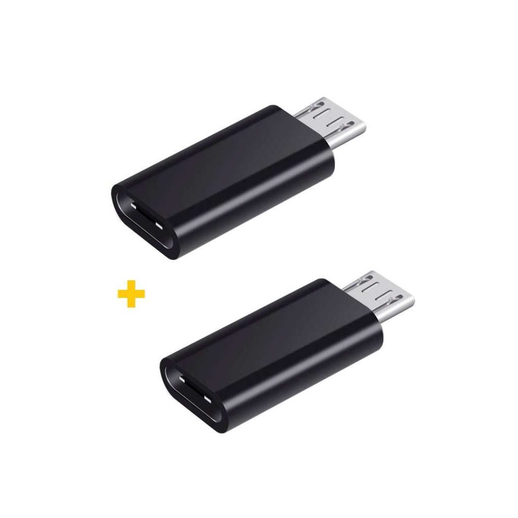 Перехідник USB Type-C to MicroUSB AC-020 2 pcs XoKo (XK-AC020-BK2) Перехідник USB Type-C to MicroUSB AC-020 2 pcs XoKo (XK-AC020-BK2)