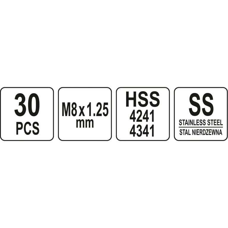 Набір інструментів Yato для ремонту різьби M8x1,25 (YT-17633) - фото 4