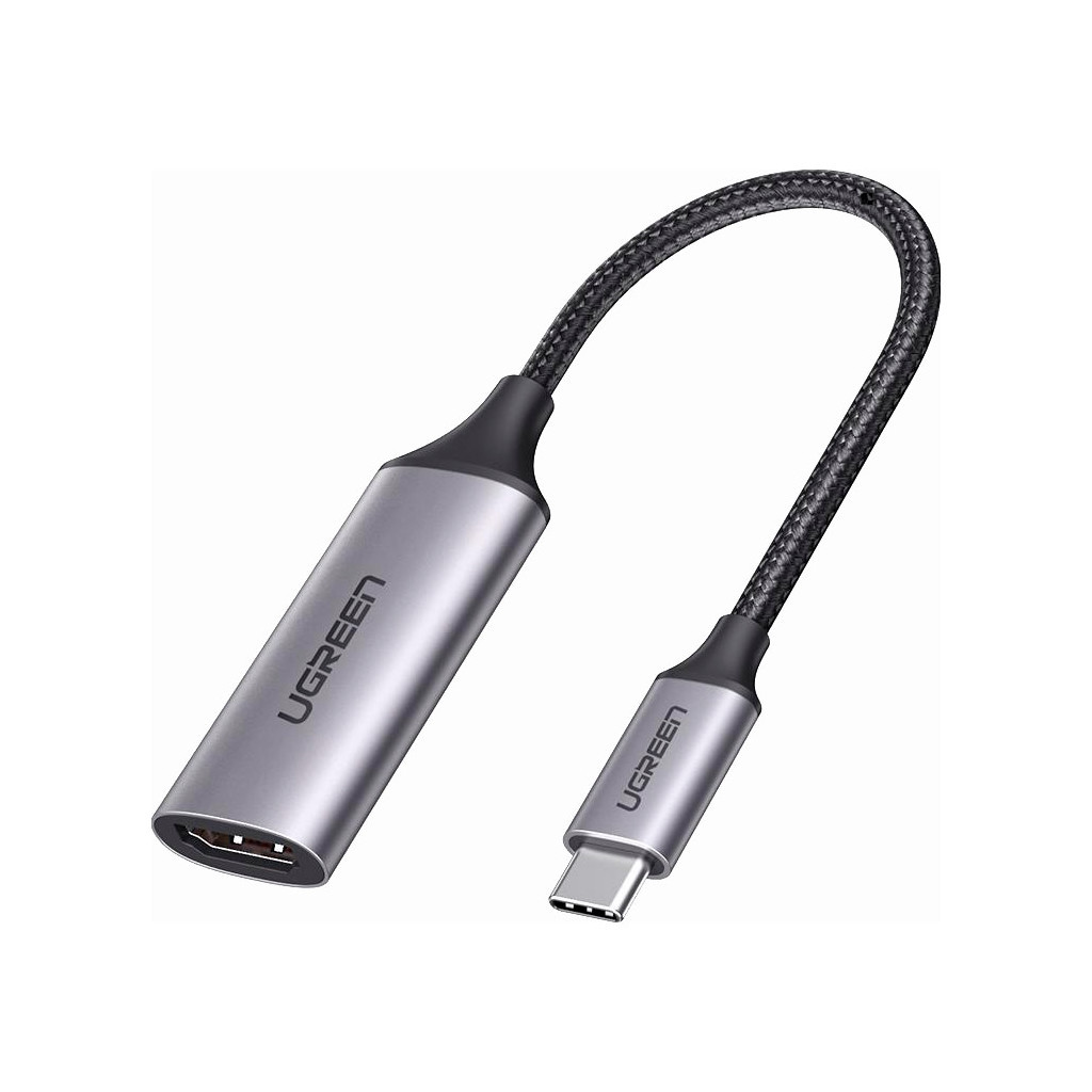 Перехідник USB2.0 Type C to HDMI V2.0 4K60Hz 10cm CM297 gray Ugreen (70444) - фото 1
