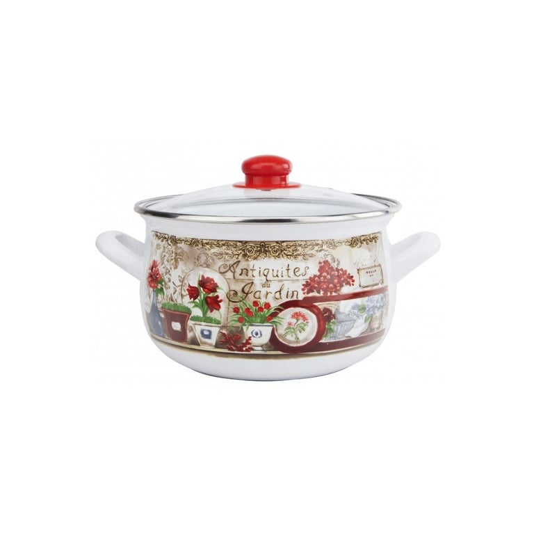 Каструля Gusto “Квітковий сад” 18 см 3,1 л (GT-T-118-FG)