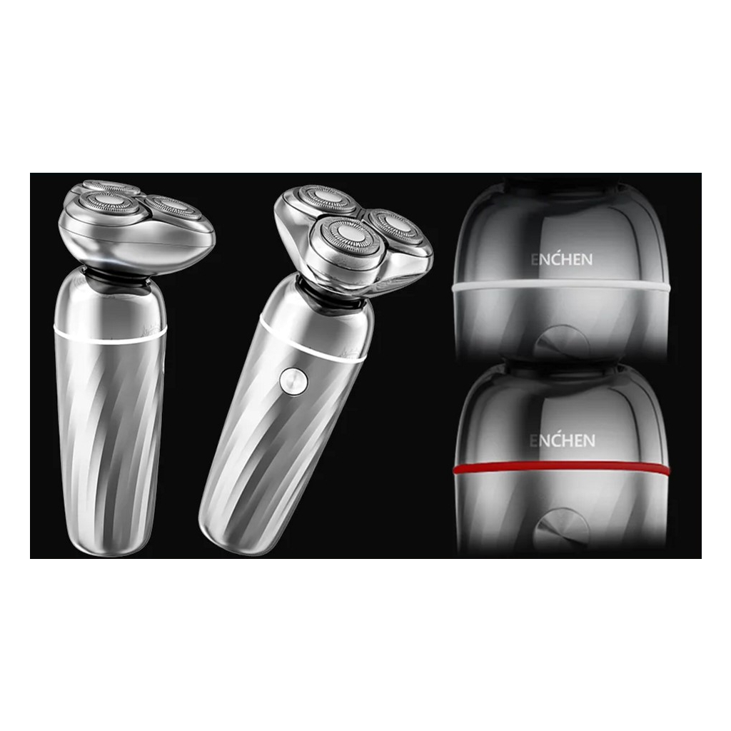 Електробритва Xiaomi Enchen Rotary Shaver X7 Silver - фото 5 Електробритва Xiaomi Enchen Rotary Shaver X7 Silver - фото 5