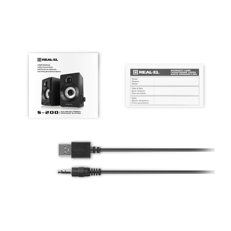 Акустична система REAL-EL S-200 USB Black - фото 9