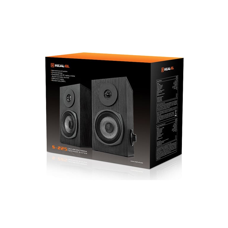 Акустична система REAL-EL S-225 USB Black - фото 10