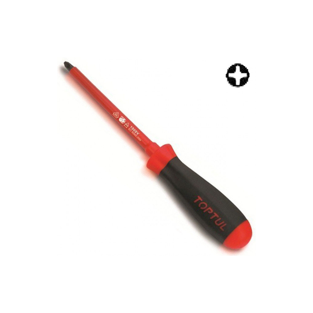 Викрутка Toptul діелектрична PH2x100 мм (1000V) (FBEB0210) - фото 1