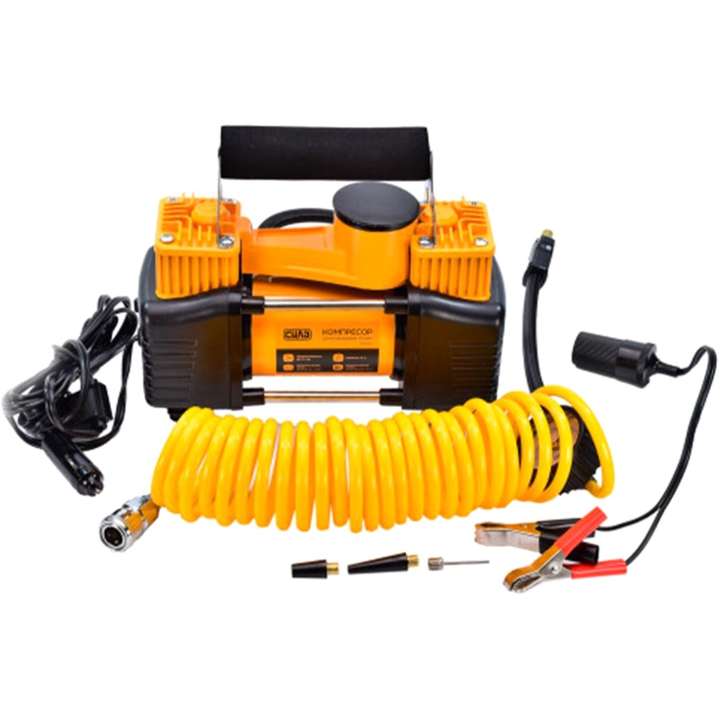 Автомобільний компресор СИЛА 85л/хв, 10 Атм (900410-IS) Автомобільний компресор СИЛА 85л/хв, 10 Атм (900410-IS)